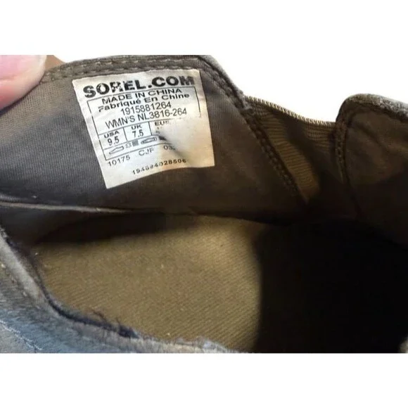 Sorel Womens Evie Tan Leather Chelsea Ankle Boots Slip On Size US 9.5 - EU 40.5 - Picture 5 of 11